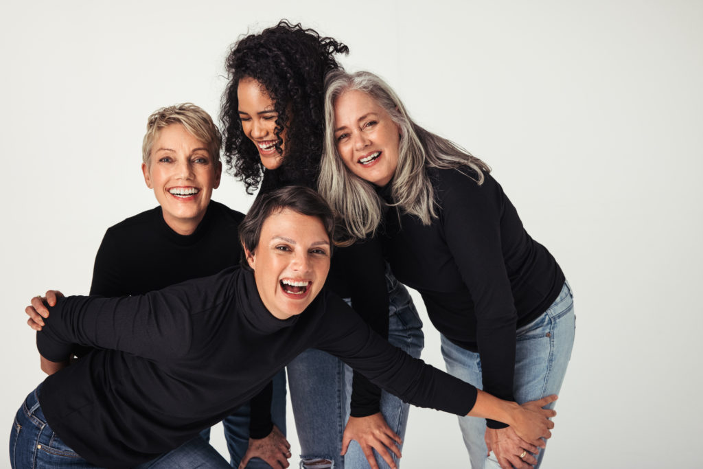 4 Women having fun